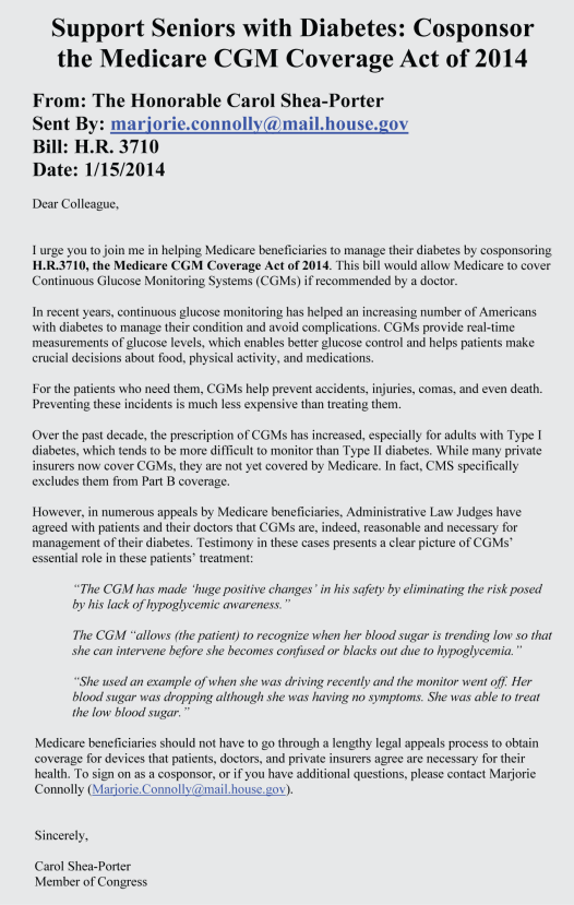 Dear Colleague Email Blast